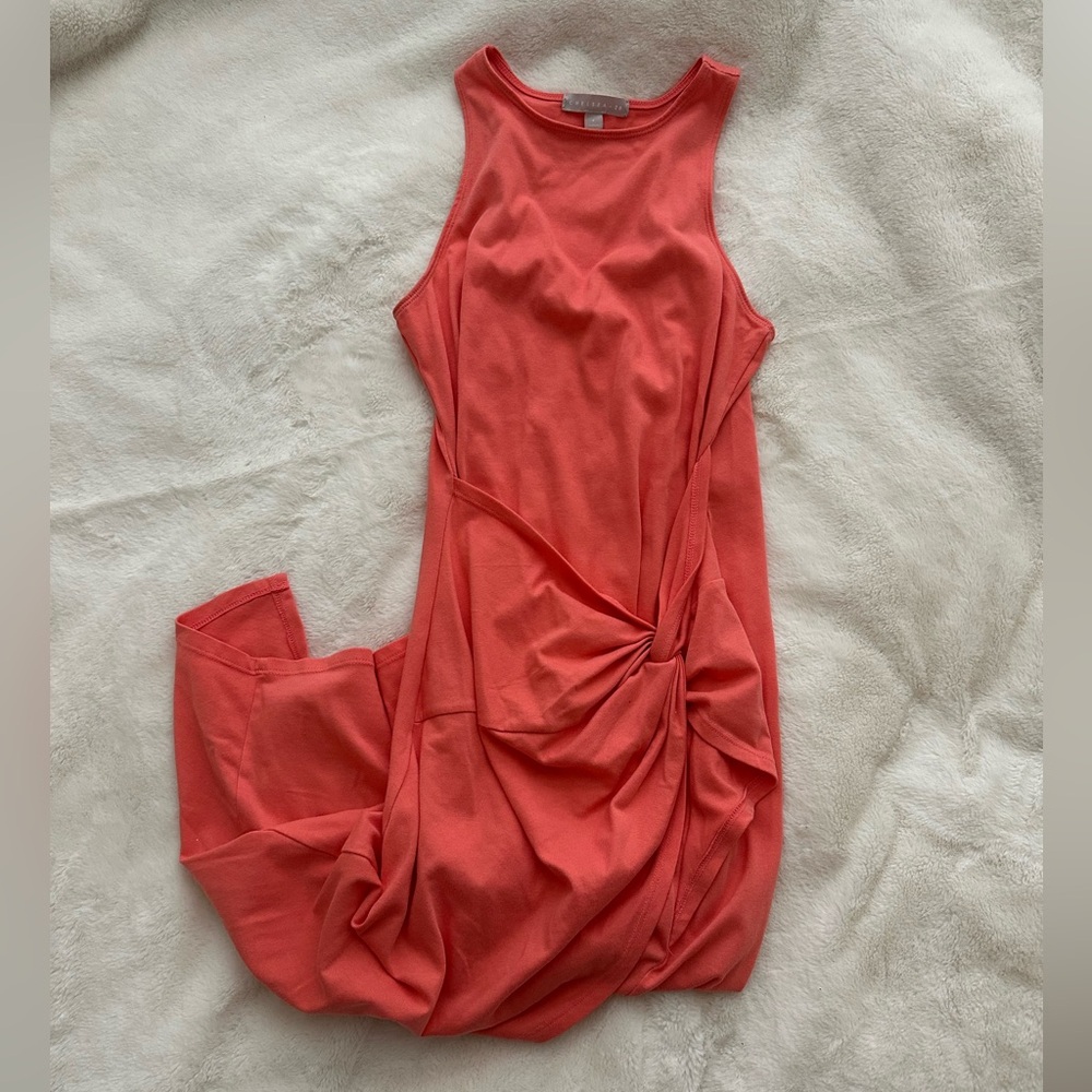 Chelsea28 Vibrant Coral Dress